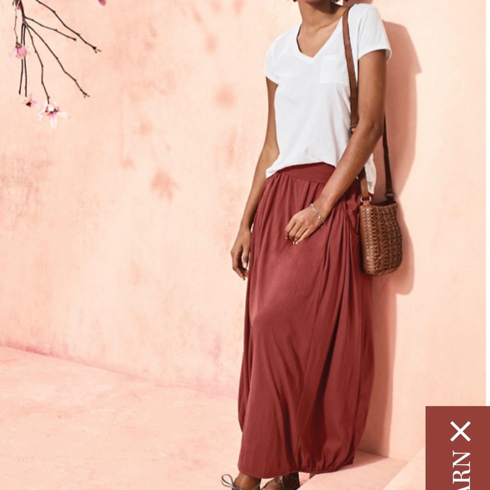Garnet Hill Favorite Maxi Knit Skirt